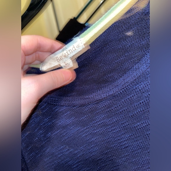 Women’s Rewind Navy Blue Sweater - size Large- *ONLY WORN ONCE* - Picture 3 of 4